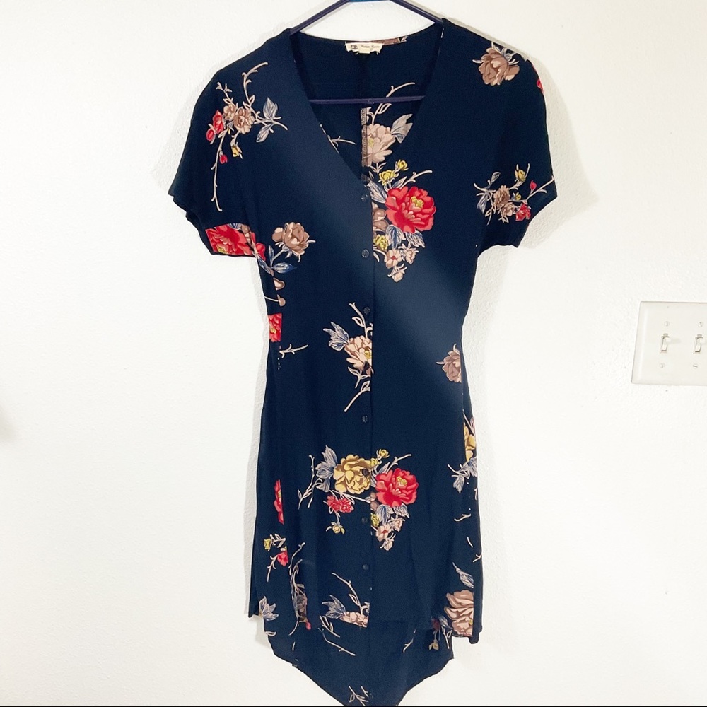 Cotton Candy Floral Navy Dress